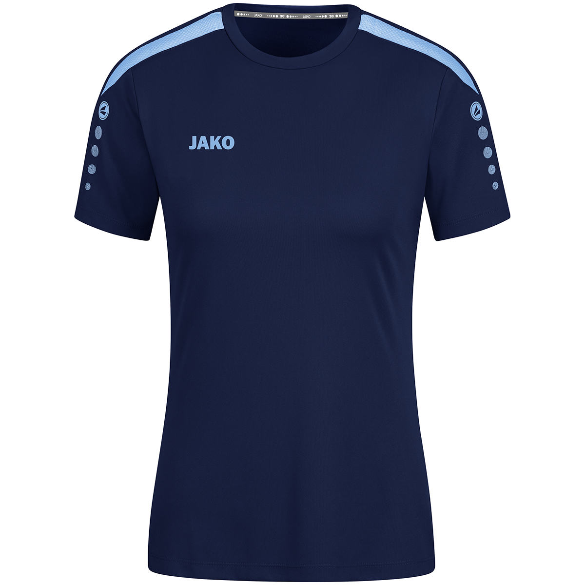 JAKO Damen Trikot Power Kurzarm marine/skyblue 44