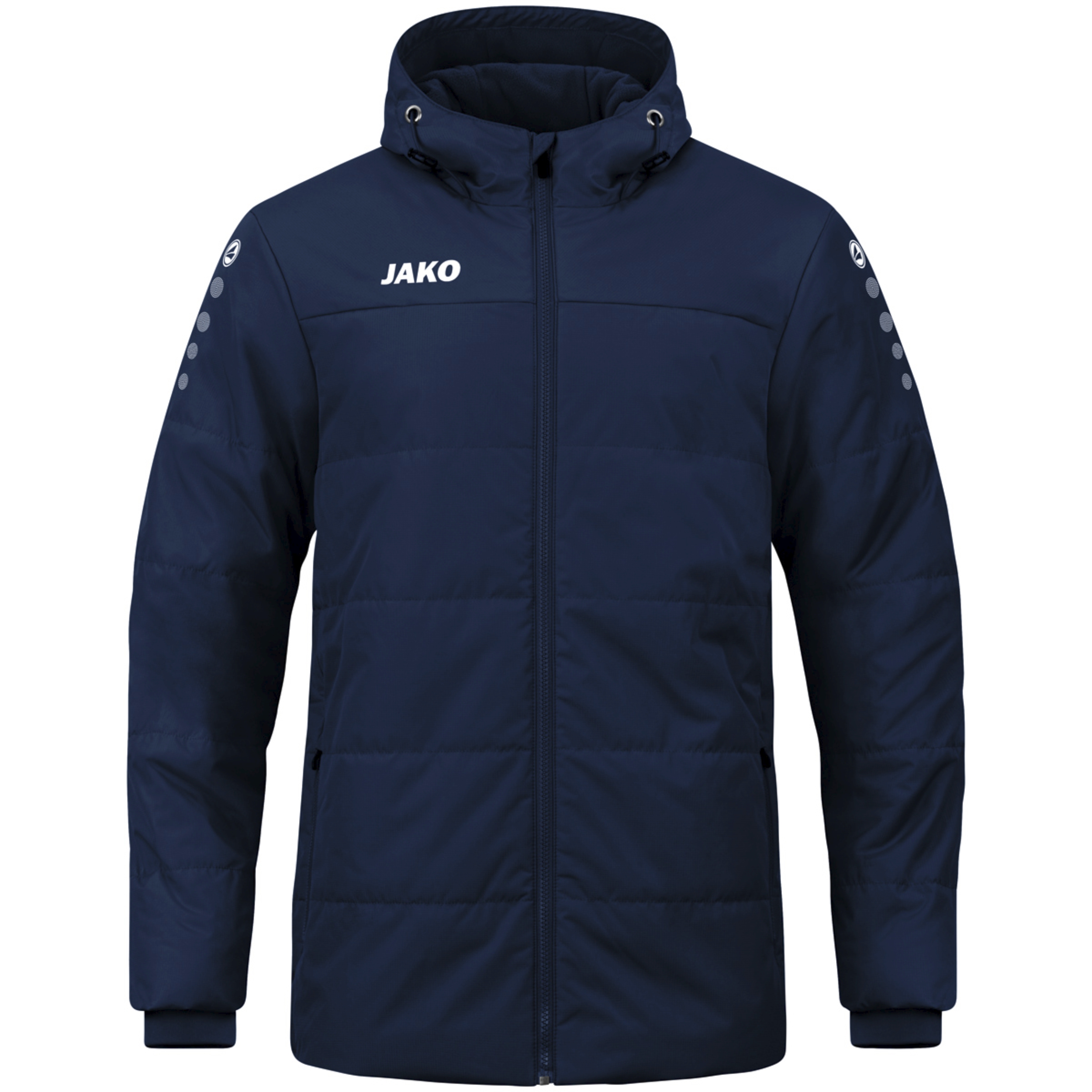 JAKO Coachjacke Team mit Kapuze marine 164