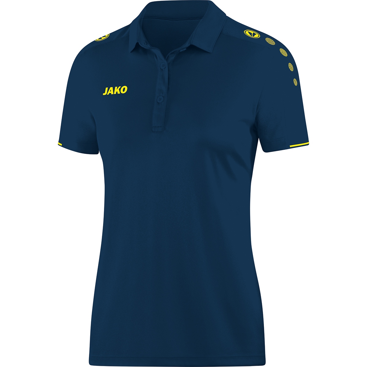 JAKO Damen Polo Classico nightblue/citro 36