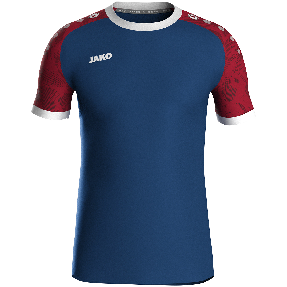 JAKO Trikot Iconic kurzarm navy/chili rot XXL