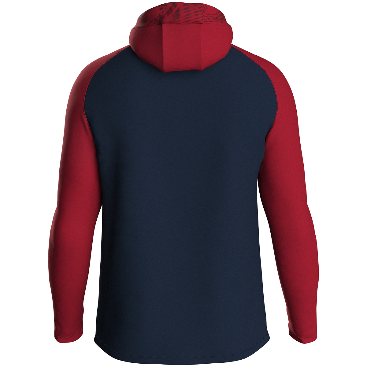 JAKO Kapuzenjacke Iconic marine/chili rot XXL