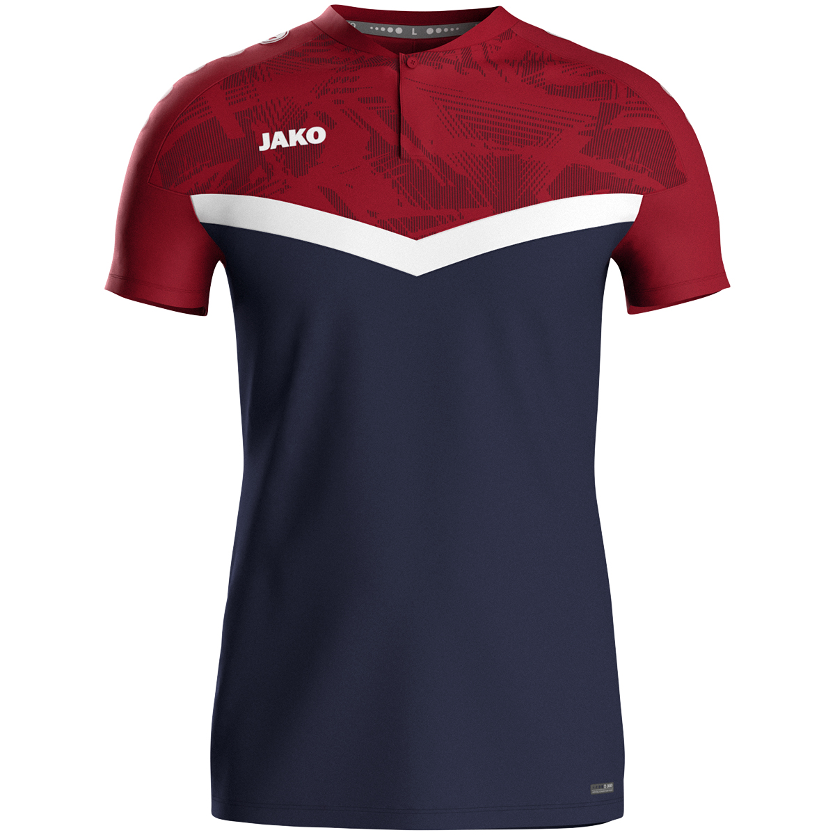 JAKO Polo Iconic marine/chili rot XXL