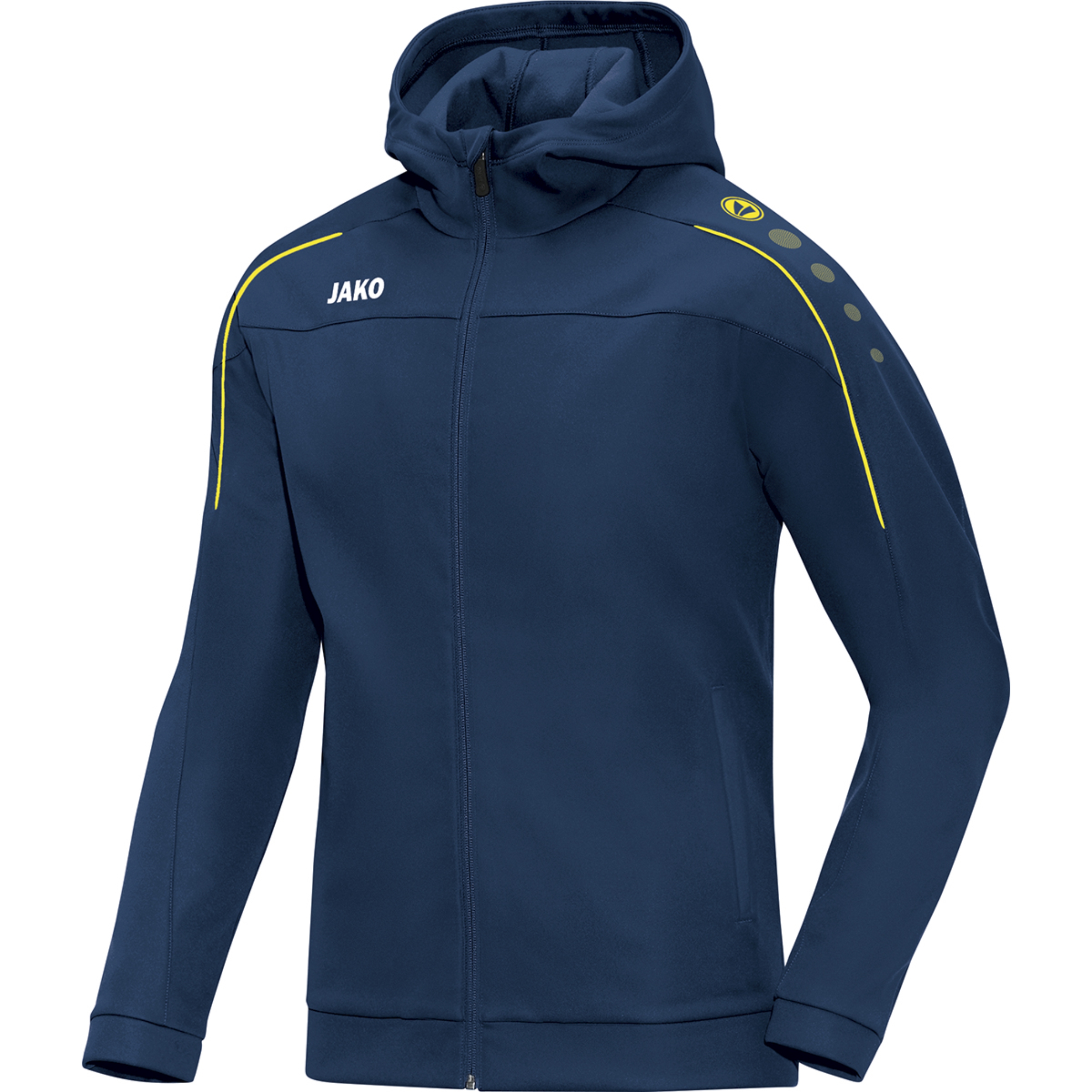 JAKO Kapuzenjacke Classico nightblue/citro M