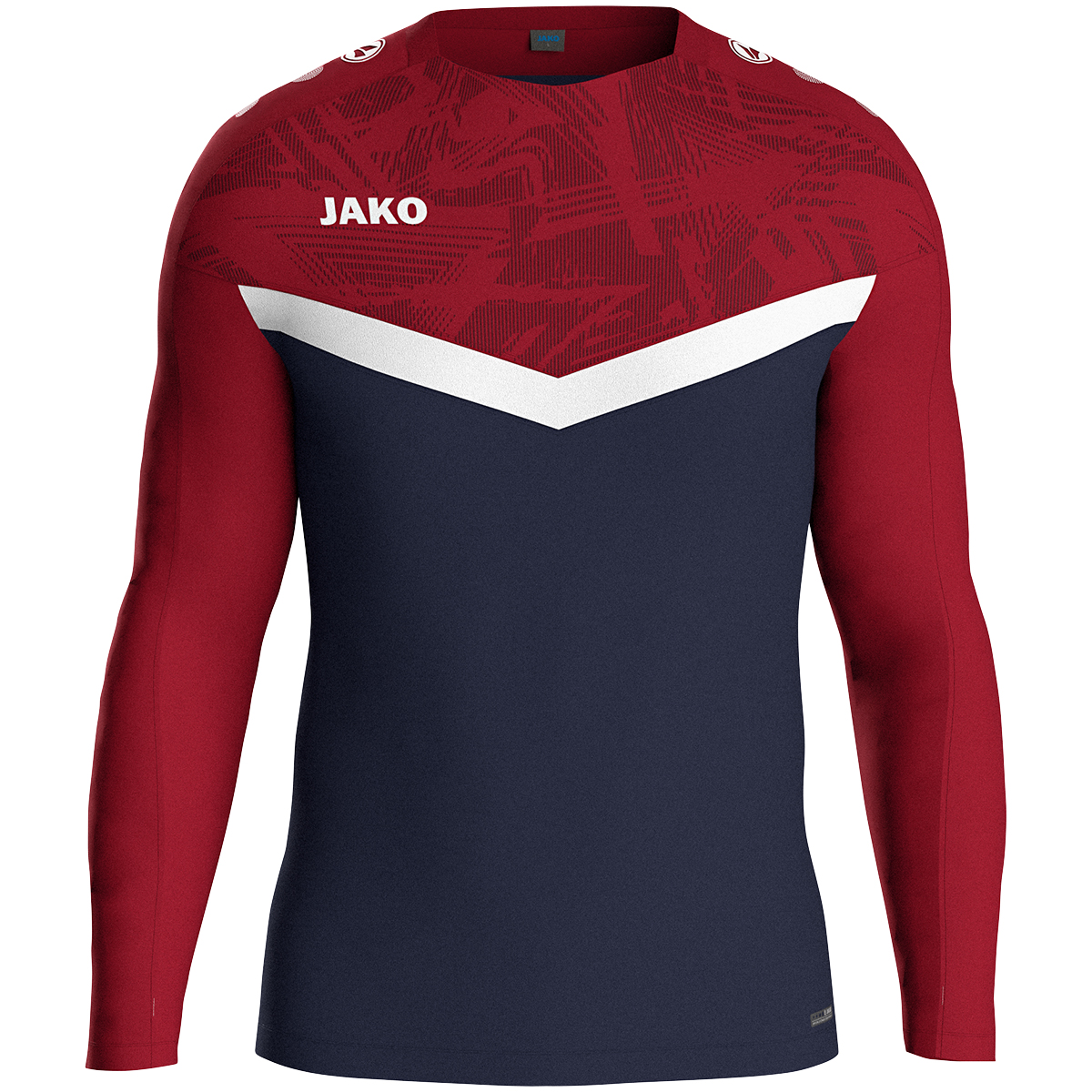 JAKO Sweat Iconic marine/chili rot XXL