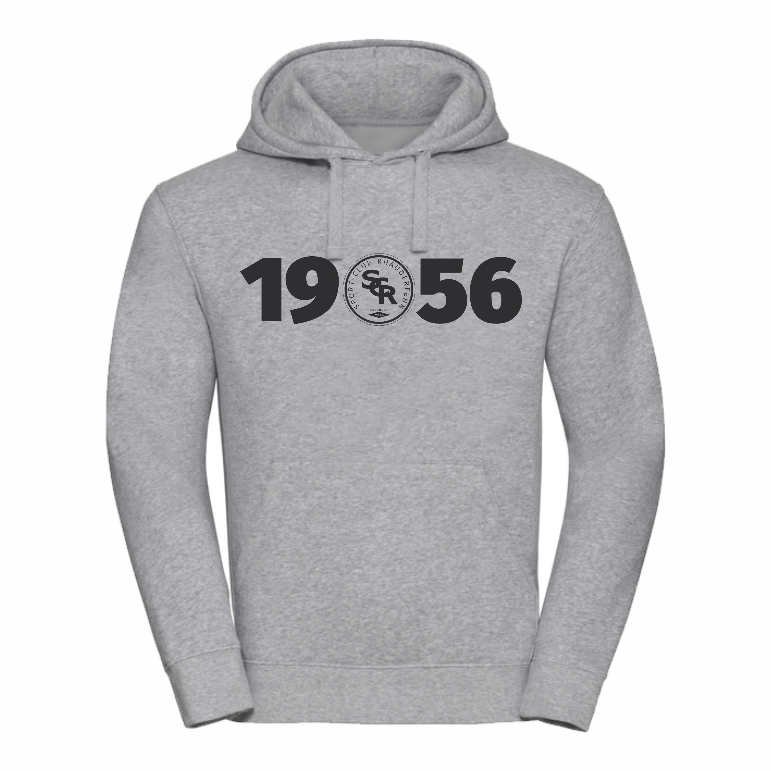 SCR Hoodie 1956 grau meliert M