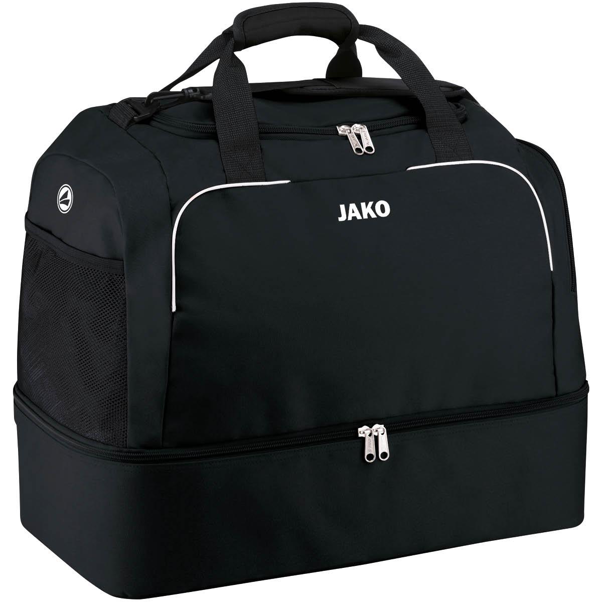 JAKO Sporttasche Classico mit Bodenfach schwarz Senior (ca. 88 Liter)