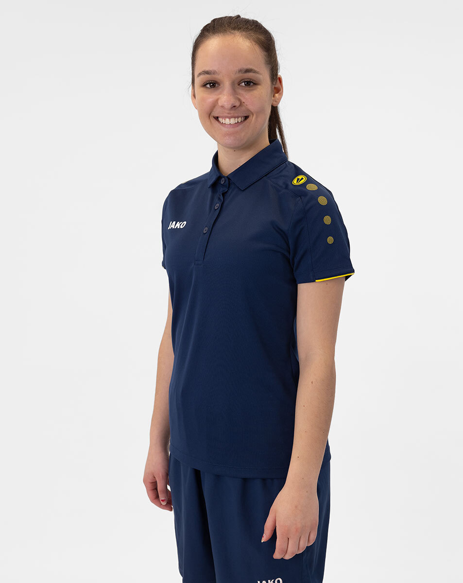 JAKO Damen Polo Classico nightblue/citro 36