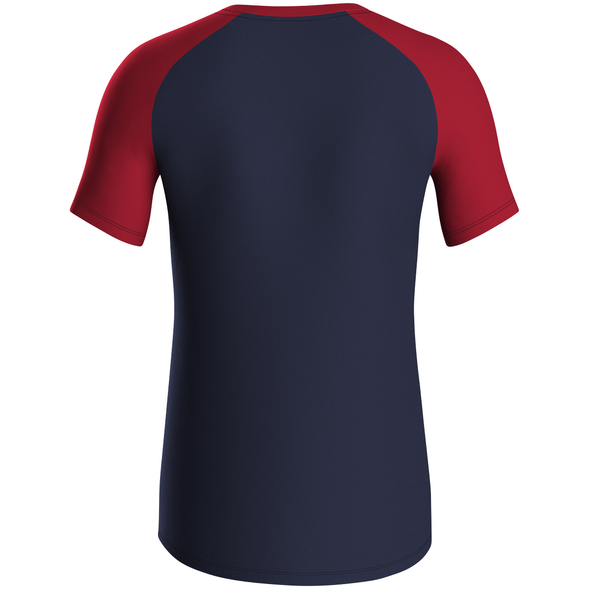 JAKO T-Shirt Iconic marine/chili rot 140