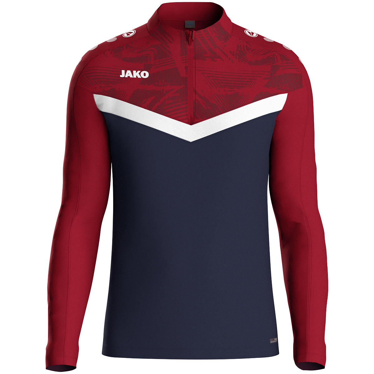 JAKO Ziptop Iconic marine/chili rot XXL